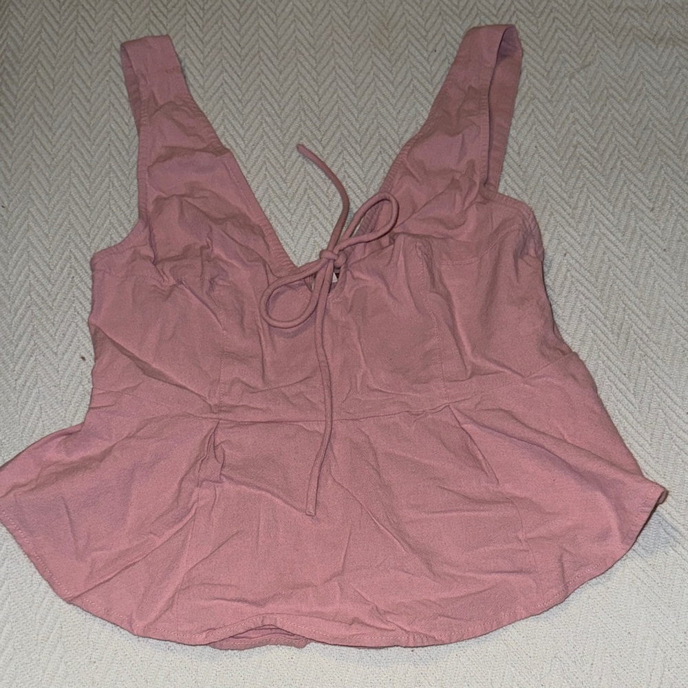 Free People Pink Sleeveless Top
